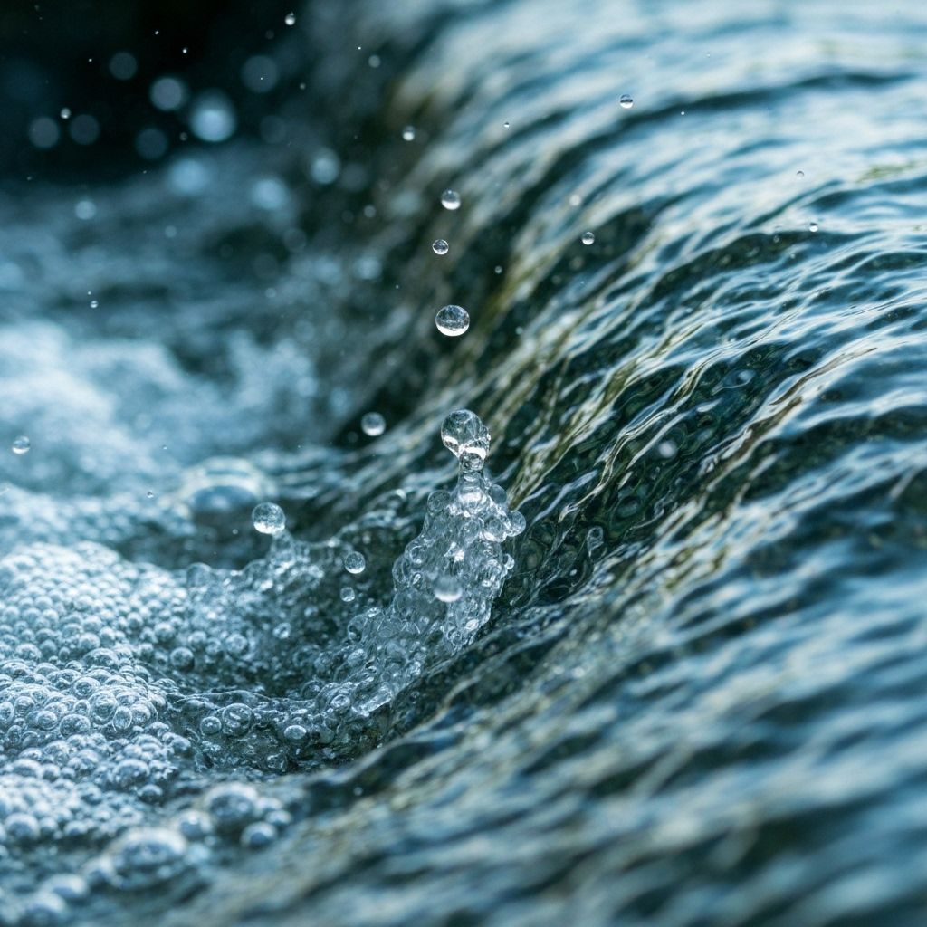 Water flow closeup